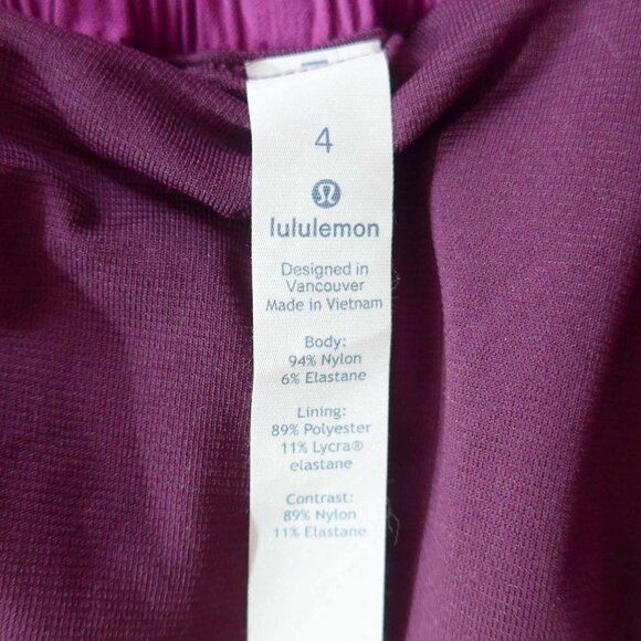 Lululemon Women 4 Deep Fuchsia Shorts - Picture 9 of 14
